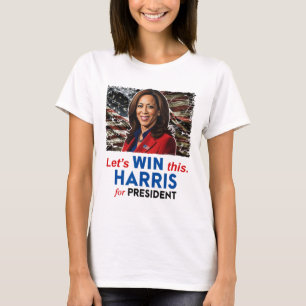 Camiseta Ganhe Este Harris Para O Presidente Kamala Harris 