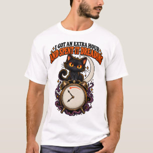 Camiseta Ganhei uma Hora Extra e a Passei Temendo - Leve