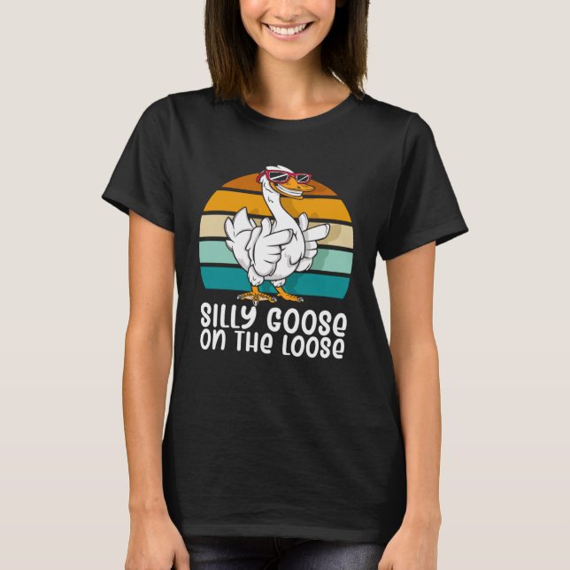 Camiseta Ganho do bobo no ganso da pessoa Bobo perdida (Frente)