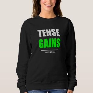 Camiseta Ganhos de Tensão Treino de Academia Fitness Muscul