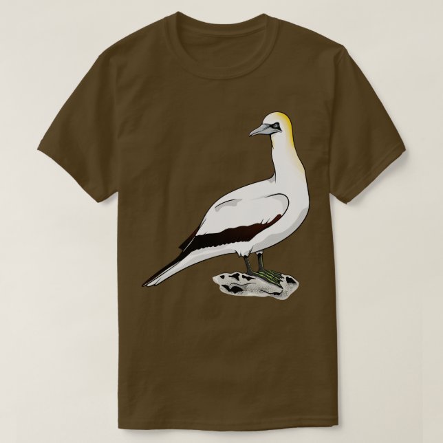 Camiseta gannet australasiano Tkapu Takapu (Frente do Design)