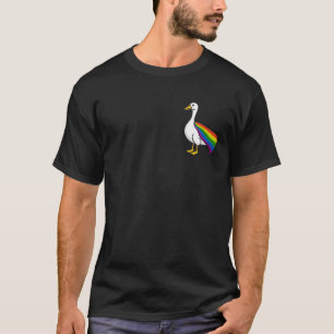 Camiseta Ganso Arco-íris Orgulho LGBTQ Gay Transgênero LGBT