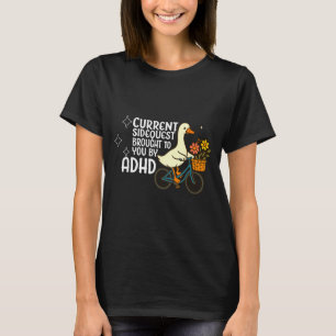 Camiseta Ganso bobo engraçado missão paralela atual trazida