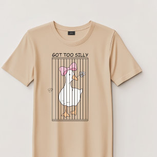 Camiseta Ganso Bobo "Ficou Muito Bobo" Meme Divertido Unise