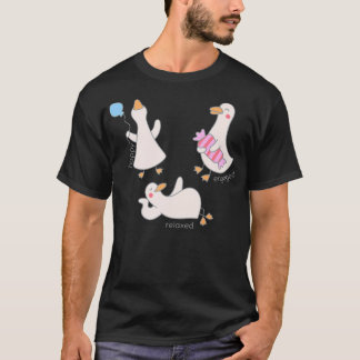 Camiseta Ganso Bobo Filosofia Aba Feliz Relaxado Engajado