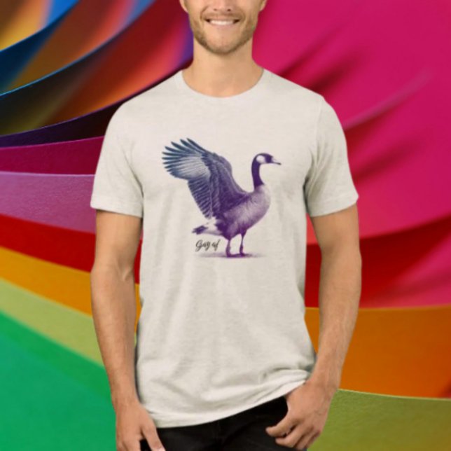 Camiseta Ganso canadense gay demais (Criador carregado)