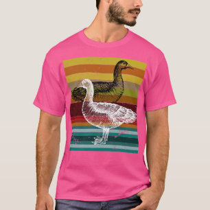 Camiseta Ganso Colorido de Aves 1