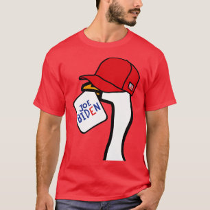 Camiseta Ganso-de-apoio em Chapéu com Sinal de Joe