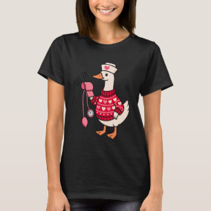 Camiseta Ganso de Enfermeira Cativante Ganso de Enfermeira