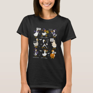 Camiseta Ganso de Halloween Sutil Resiste Trump Liberal Fem