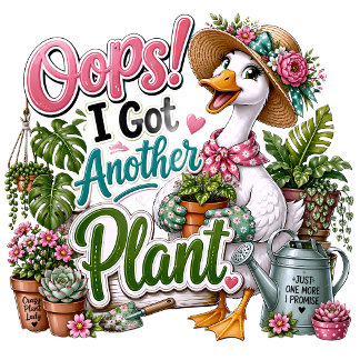 Camiseta Ganso de jardinagem Oops pegou outra planta