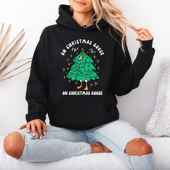 Camiseta Ganso de Natal Disfarçado de Árvore de Natal (Criador carregado)