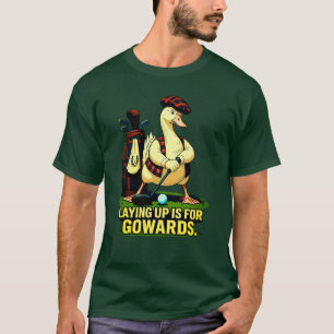 Camiseta Ganso destemido de golfe