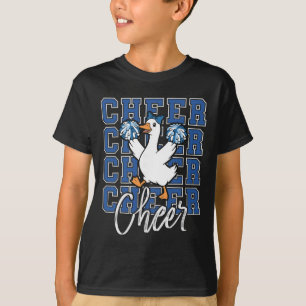 Camiseta Ganso Divertido do Esquadrão Azul Coquete Laço Esp