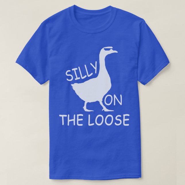 Camiseta ganso do bobo à solta 5 (Frente do Design)