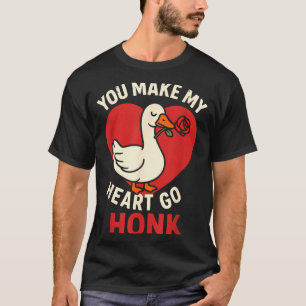 Camiseta Ganso do Dia dos Namorados Amor no Dia dos Namorad
