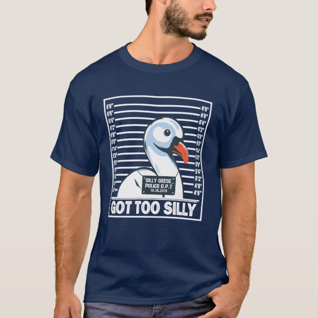 Camiseta Ganso engraçado ficou muito Bobo (Frente)