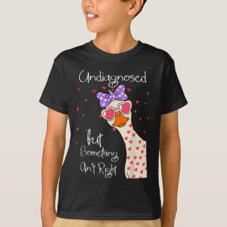 Camiseta Ganso Engraçado Gansos Saúde Mental Não Diagnostic
