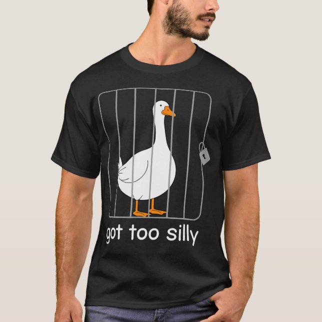 Camiseta Ganso Engraçado Pun Muito Bobo (Frente)