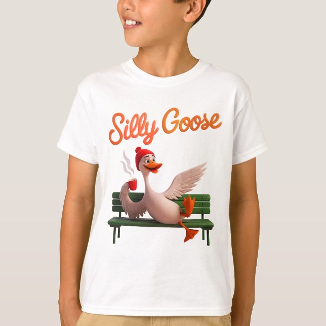 Camiseta Ganso Ganso Bonito Bobo Engraçado (Frente)