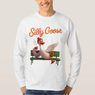 Camiseta Ganso Ganso Bonito Bobo Engraçado
