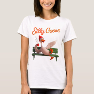 Camiseta Ganso Ganso Bonito Bobo Engraçado