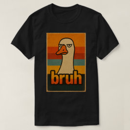 Camiseta Ganso Mal-Humorado Meme “bruh” – Animal Retro Dive