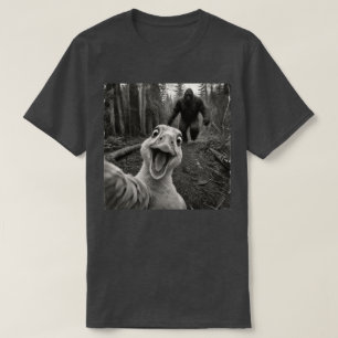 Camiseta Ganso Pé Grande Engraçado Caçando Sasquatch Vintag