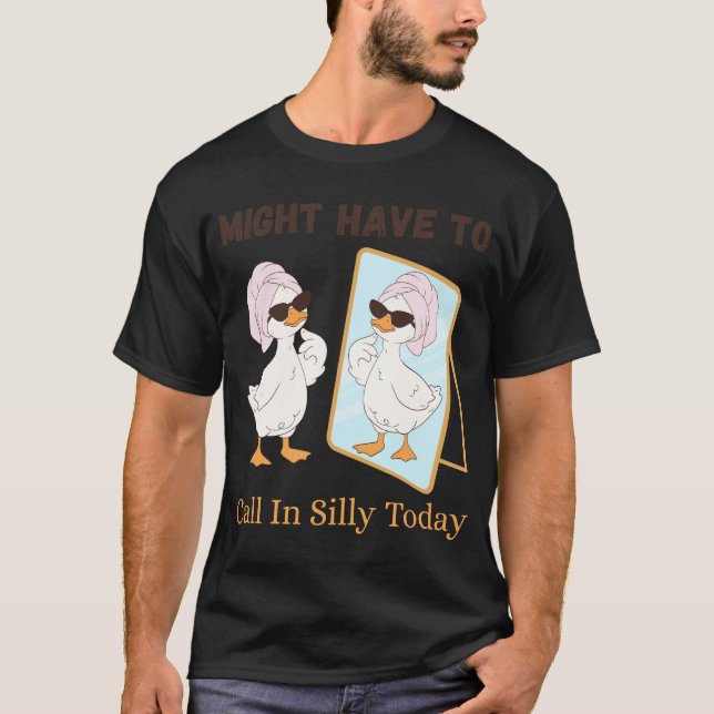 Camiseta Ganso Pode Ter Que Ligar Hoje para o Bobo Pássaro  (Frente)