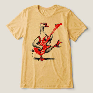 Camiseta Ganso Rockstar Legal Tocando Guitarra Elétrica Ver