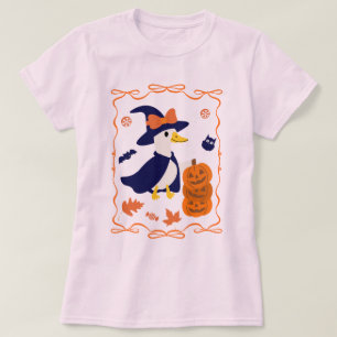 Camiseta Ganso Spooky - Dia de as Bruxas engraçado, Ganso F