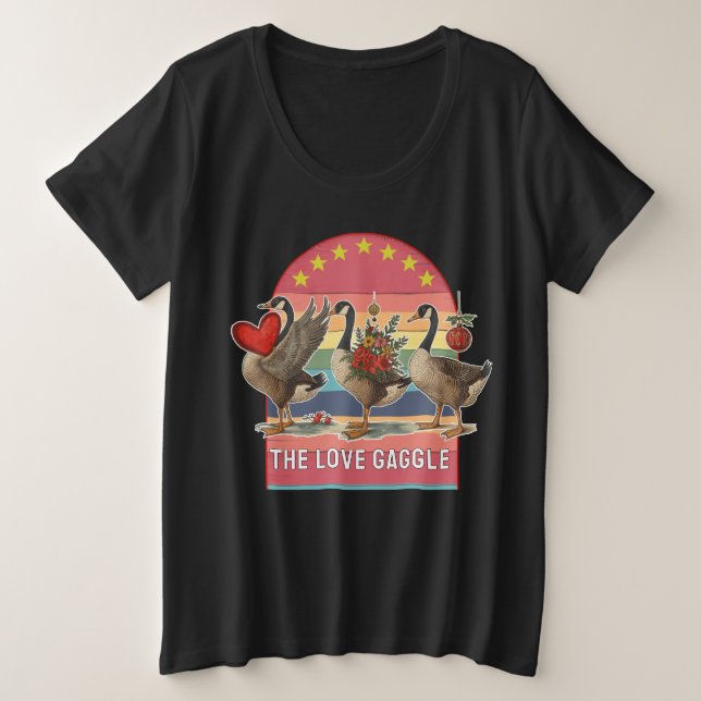 Camiseta gansos (Frente do Design)