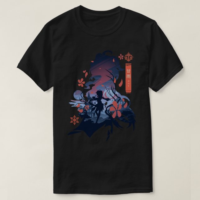 Camiseta Ganyu - Impacto de Genshin (Frente do Design)