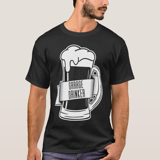 Camiseta Garage Drinker  Drinking (Frente)