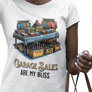 Camiseta Garage Sales É Minha Felicidade