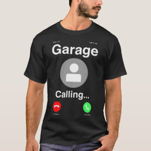 Camiseta Garagem Chama Mecânico Automático Do Carro