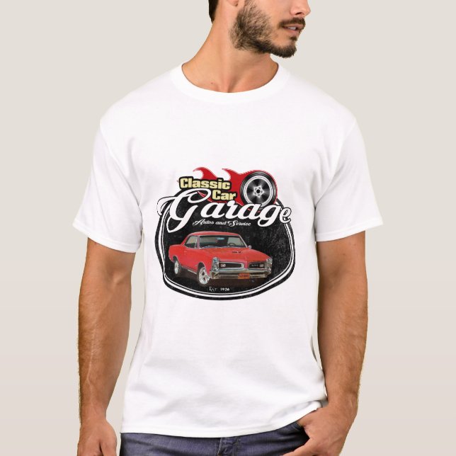 Camiseta Garagem clássica do carro GTO (Frente)