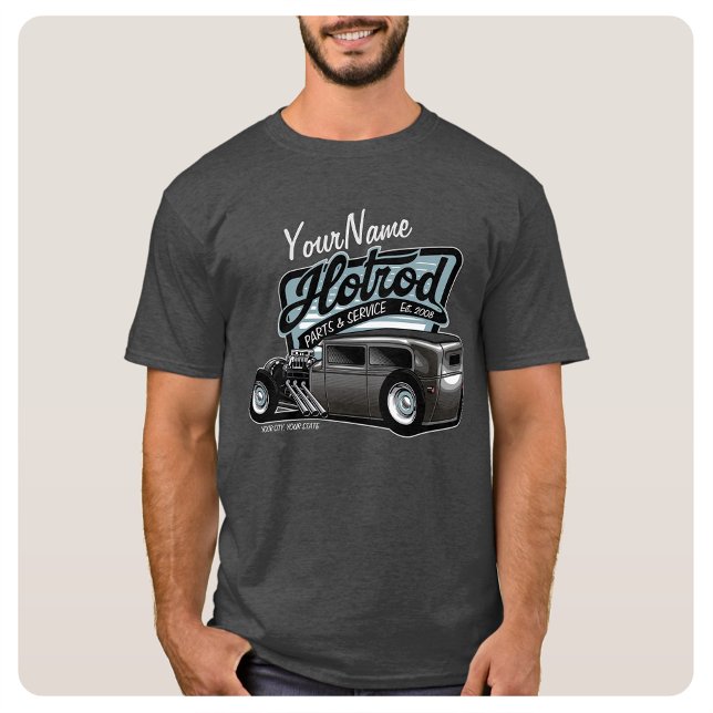 Camiseta Garagem Compre de velocidade do Sedan de hot Rod s (Criador carregado)