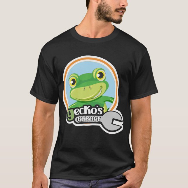 Camiseta Garagem de Gecko (Frente)
