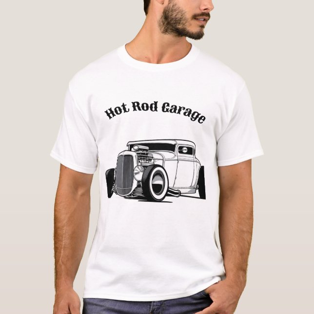 Camiseta Garagem de Rod quente (Frente)