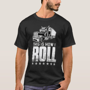 Camiseta Garagem É assim que eu rolo Caminhoneiro Caminhão
