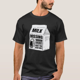 Camiseta Garagem Faltando Soquete de 10mm Caixa de Leite Me