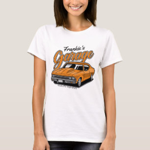 Camiseta Garagem Personalizada De Carro Muscular Clássico 1