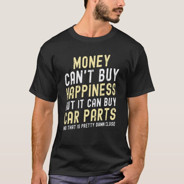 Camiseta Garagem Pode Comprar Peças De Carro Engraçado Carr (Frente)