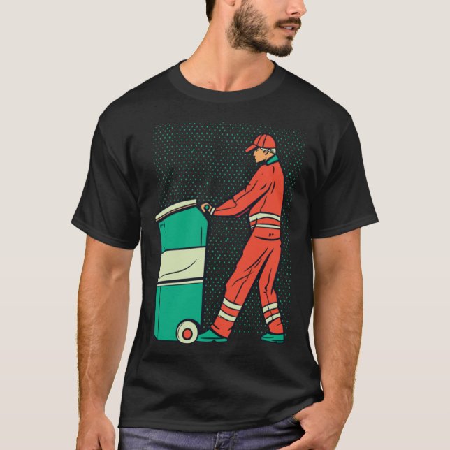 Camiseta Garbage Man Cleaning Housekeeping (Frente)