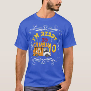 Camiseta Garbage Truck 10th Festa de aniversário Boy Pronto