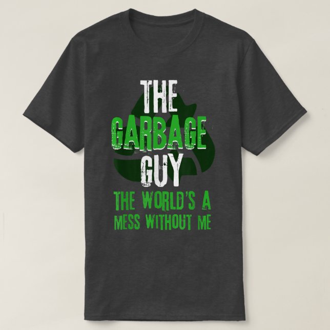 Camiseta Garbage Truck Recycle Waste Trash Collector Earth  (Frente do Design)