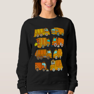 Camiseta Garbage Truck Street Sweeper Boys Girls Trash