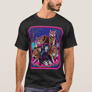 Camiseta Garça Azul e Egreta Aves da Natureza em Áreas Alag