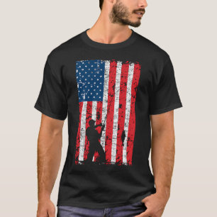 Camiseta Garça-azul-pequena espreitando peixes